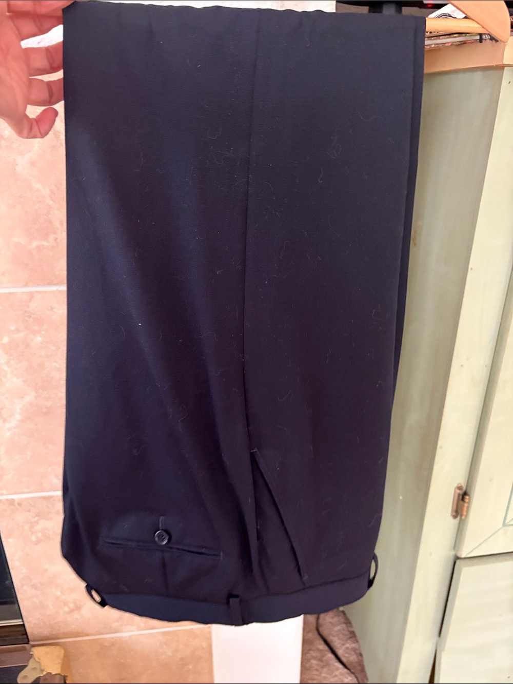 Alfani Men’s Black Wool Dress Pants 34x30